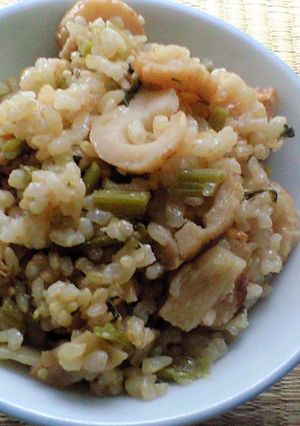大根の葉炊き込みご飯-レシピのメイン写真
