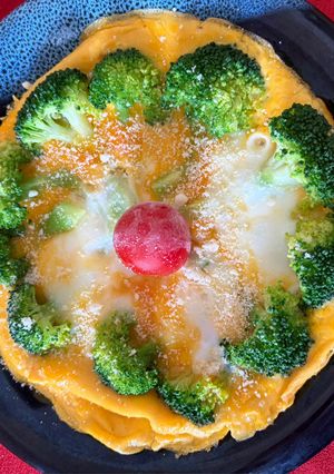 アートな卵焼き(ブロッコリー花-レシピのメイン写真