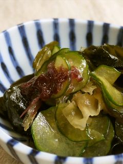 簡単♪海藻と胡瓜の酢の物(中華風)-レシピのメイン写真