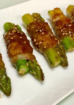 アスパラ牛肉巻きのめんつゆバター焼き-レシピのメイン写真