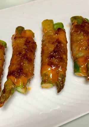アスパラ牛肉巻きのコチュマヨ焼き-レシピのメイン写真