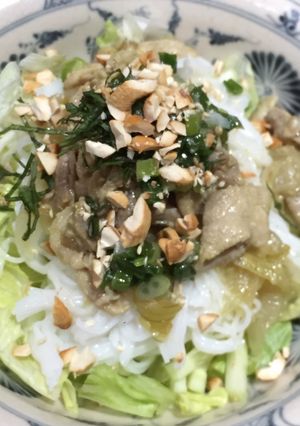 レモングラスとカレー風味豚肉 冷やし麺-レシピのメイン写真