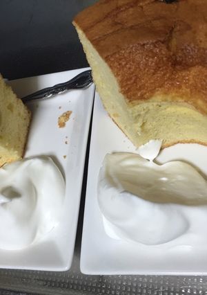 ラムレーズンのシフォンケーキ4号×2台分-レシピのメイン写真