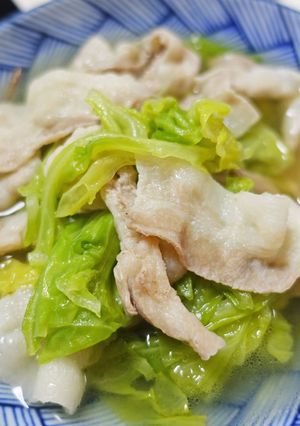 豚バラキャベツ煮込み-レシピのメイン写真