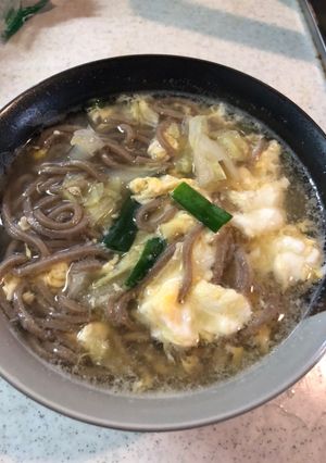ニラ玉そば-レシピのメイン写真