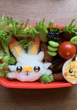 キャラ弁 ポケモン ヒバニー-レシピのメイン写真