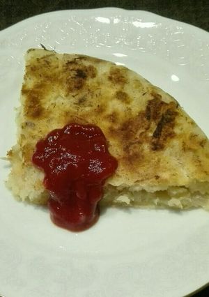 減塩　ツナと玉ねぎのパンケーキ-レシピのメイン写真