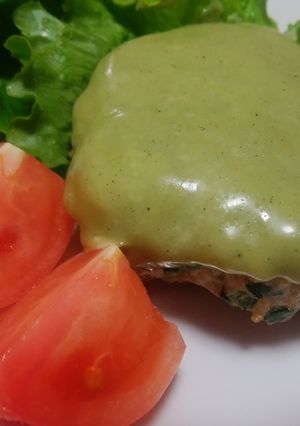 スライスキッチンバジルマヨ風味ハンバーグ-レシピのメイン写真