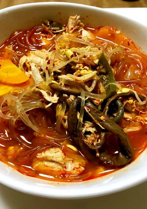 タッケジャン (鶏肉ユッケジャン)-レシピのメイン写真