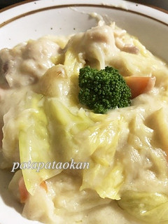 鶏モモ肉とキャベツのクリーム煮-レシピのメイン写真