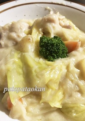 鶏モモ肉とキャベツのクリーム煮-レシピのメイン写真