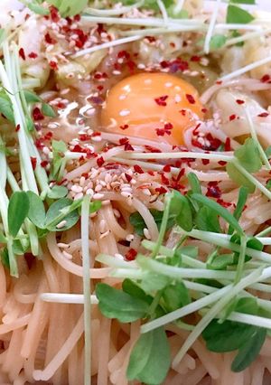 卵かけ中華パスタ-レシピのメイン写真