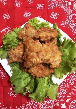 お好み焼き粉で♡鶏の和風フリッター風-レシピのメイン写真