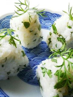 パクチーライスボール-レシピのメイン写真