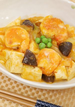 豆腐えびチリ-レシピのメイン写真
