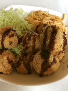 業務スーパー冷凍肉だんごをチキンフライに-レシピのメイン写真