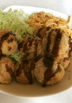 業務スーパー冷凍肉だんごをチキンフライに-レシピのメイン写真