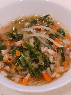 給食の献立をアレンジ!中華春雨スープ-レシピのメイン写真