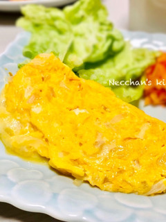 とろける♡新玉ねぎとチーズのオムレツ-レシピのメイン写真