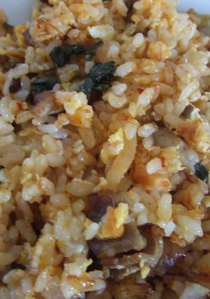豚キムチ炒飯＠大葉にんにく醤油-レシピのメイン写真