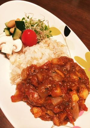 簡単☆10分サバ缶とリンゴのトマトカレー-レシピのメイン写真