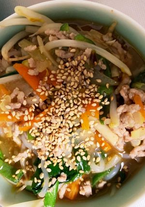 しらたきと野菜の麻婆春雨風ピリ辛炒め-レシピのメイン写真