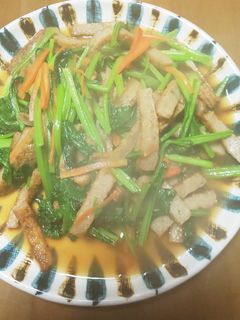豆苗の天ぷら炒め-レシピのメイン写真