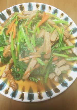 豆苗の天ぷら炒め-レシピのメイン写真
