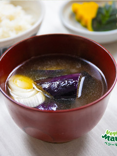 揚げナスとねぎのお味噌汁-レシピのメイン写真
