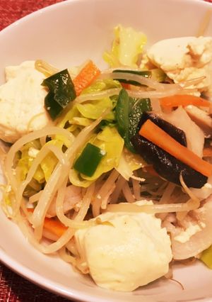 【簡単】スーパーヘルシー豆腐チャンプルー-レシピのメイン写真