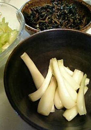 島らっきょうの塩漬け-レシピのメイン写真