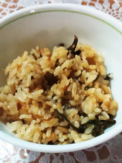 塩昆布と椎茸甘煮の炊き込みご飯-レシピのメイン写真