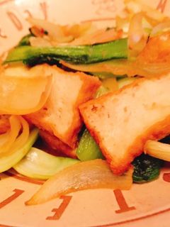 厚揚げとチンゲン菜の中華炒め-レシピのメイン写真