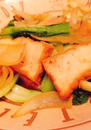 厚揚げとチンゲン菜の中華炒め-レシピのメイン写真