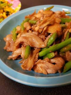 舞茸といんげんの豚肉炒め-レシピのメイン写真