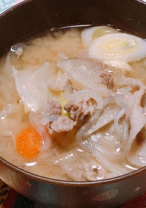 簡単でおいしい豚汁-レシピのメイン写真
