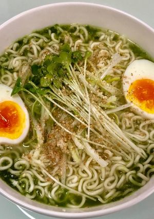 磯の風味☆サッポロ一番塩あおさラーメン-レシピのメイン写真