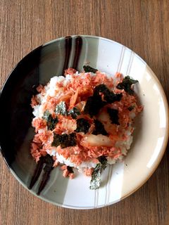 鮭フレークキムチ丼-レシピのメイン写真
