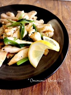 鶏胸肉のネギ塩レモン炒め-レシピのメイン写真