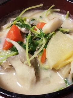 豆乳と酒粕の味噌汁-レシピのメイン写真