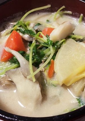 豆乳と酒粕の味噌汁-レシピのメイン写真