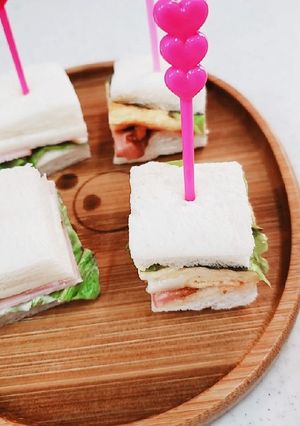 レタスハムチーズ、レタス卵チーズサンド-レシピのメイン写真