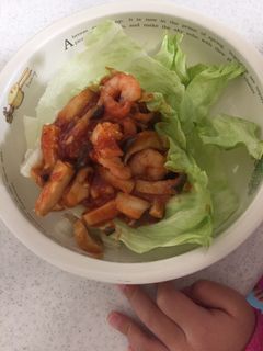 むきエビとエリンギ のオーロラソース炒め-レシピのメイン写真