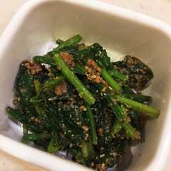 レンジで簡単☆ほうれん草の胡麻和え-レシピのメイン写真