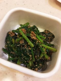 レンジで簡単☆ほうれん草の胡麻和え-レシピのメイン写真