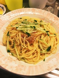 梅香る❀胡瓜と梅のパスタ-レシピのメイン写真