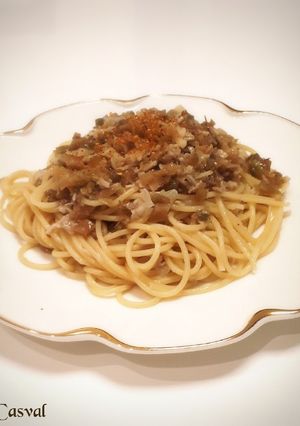 豚バラとザーサイのめちゃうまパスタ-レシピのメイン写真