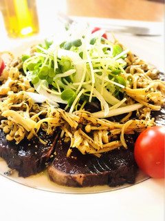 カツオのタタキとえのきdeカルパッチョ♪-レシピのメイン写真