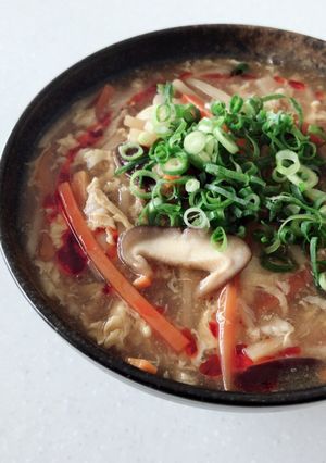 黒酢でさっぱりサンラータンうどん-レシピのメイン写真