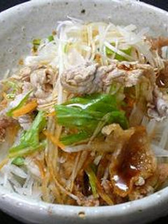 ぶた肉の二重奏~ハリハリサラダ丼~-レシピのメイン写真